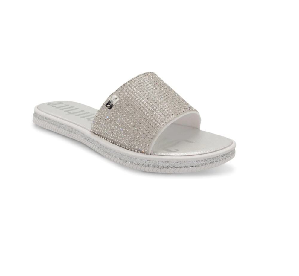 Juicy Couture Yummy Silver Sandal Slides 7